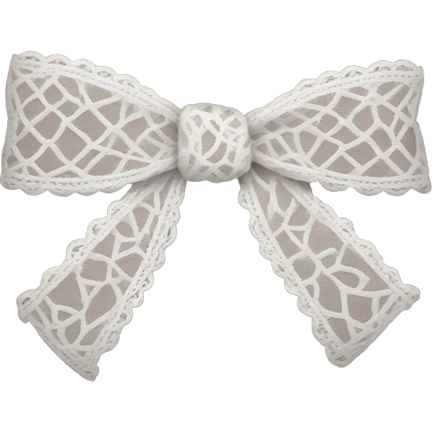 lace bow emoji