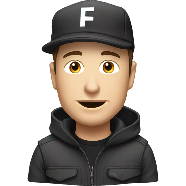 elon musk with cap emoji