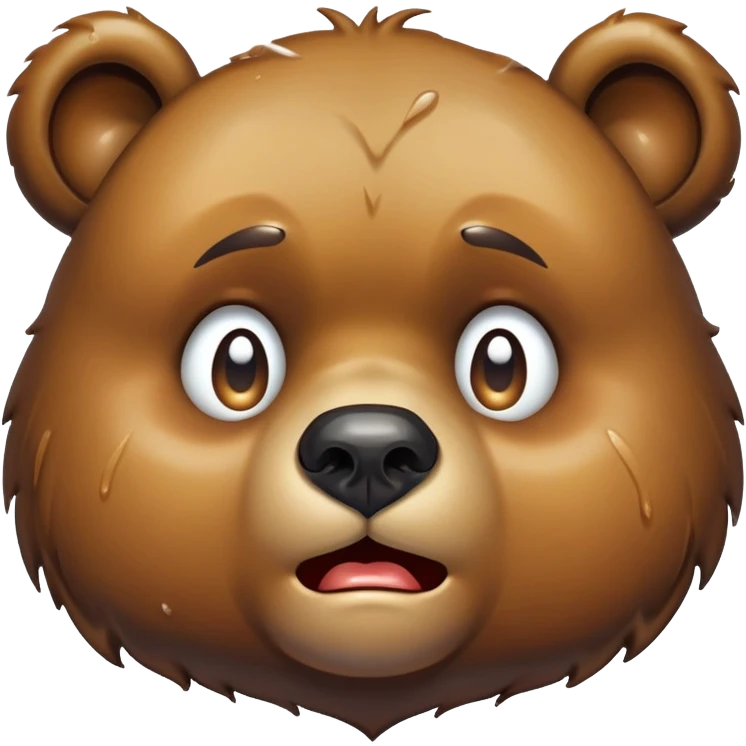 Bear crying  emoji