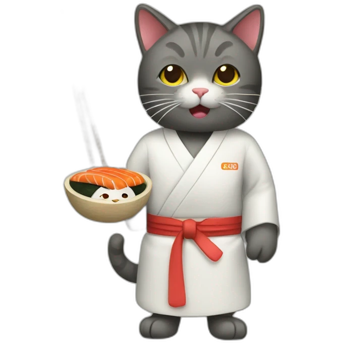 cat Sushi master emoji