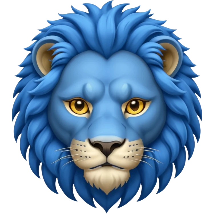 blue lion emoji