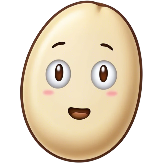 Sticker bean emoji