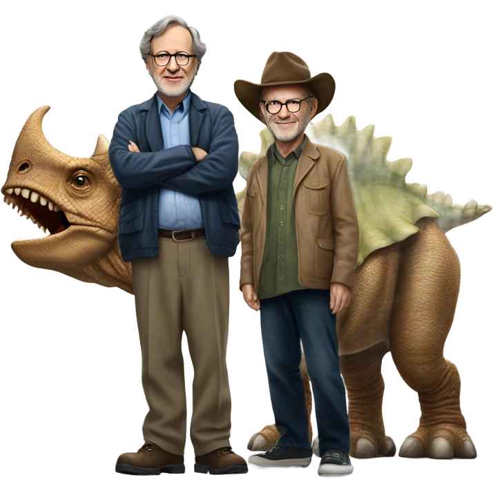 Steven Spielberg and Triceratops emoji