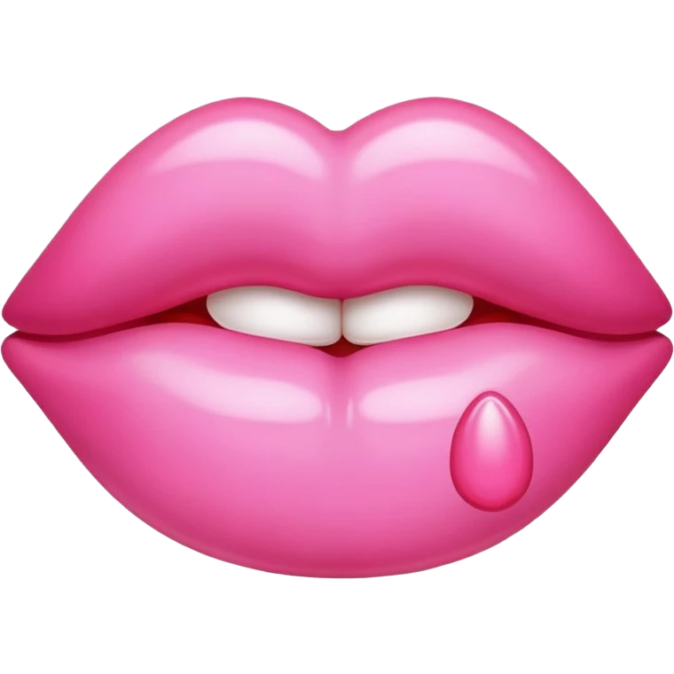pink kiss emoji