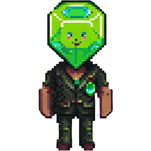 Sims character with green plumbob emoji