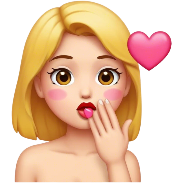 Blowing kiss emoji