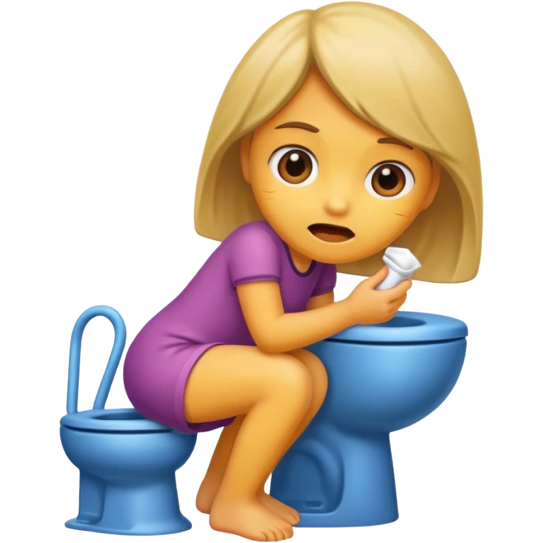 Girl pooping emoji