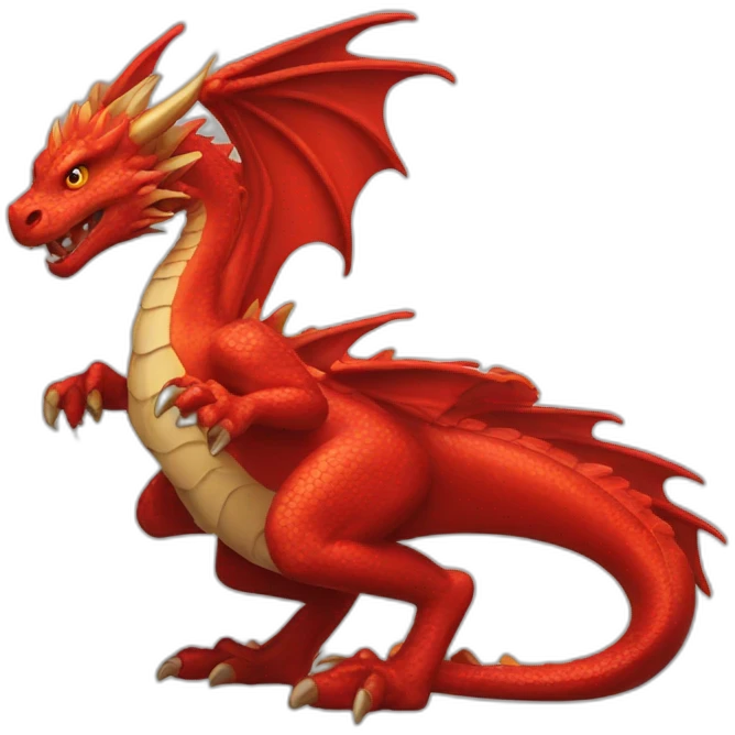 Red dragons emoji