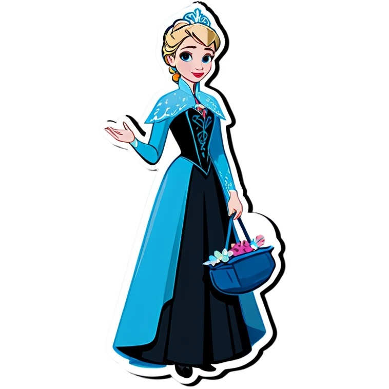 Elsa next to Mary poppins emoji