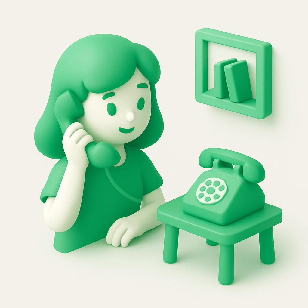 girl talking on telephone in her room emoji