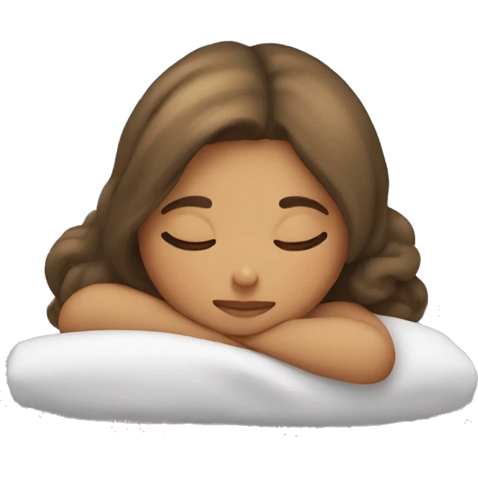 Cute girl sleeping  emoji