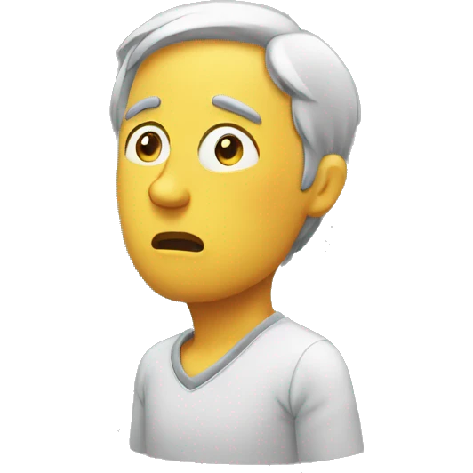 thinking about something emoji