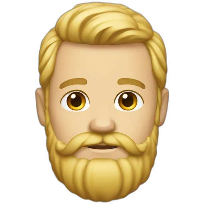 Barbe blonch emoji