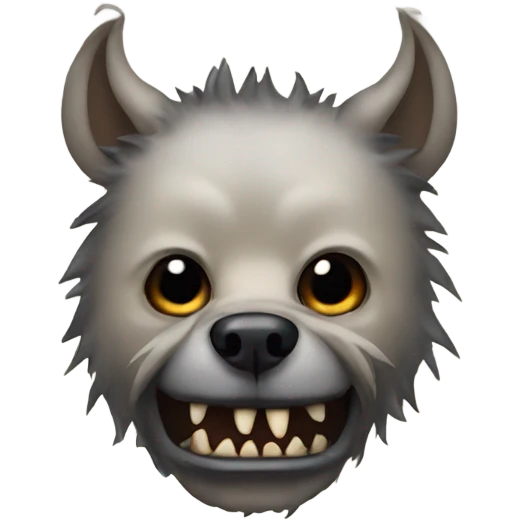 A monster with dog head emoji