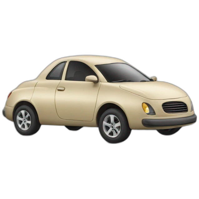 Car with a nose emoji