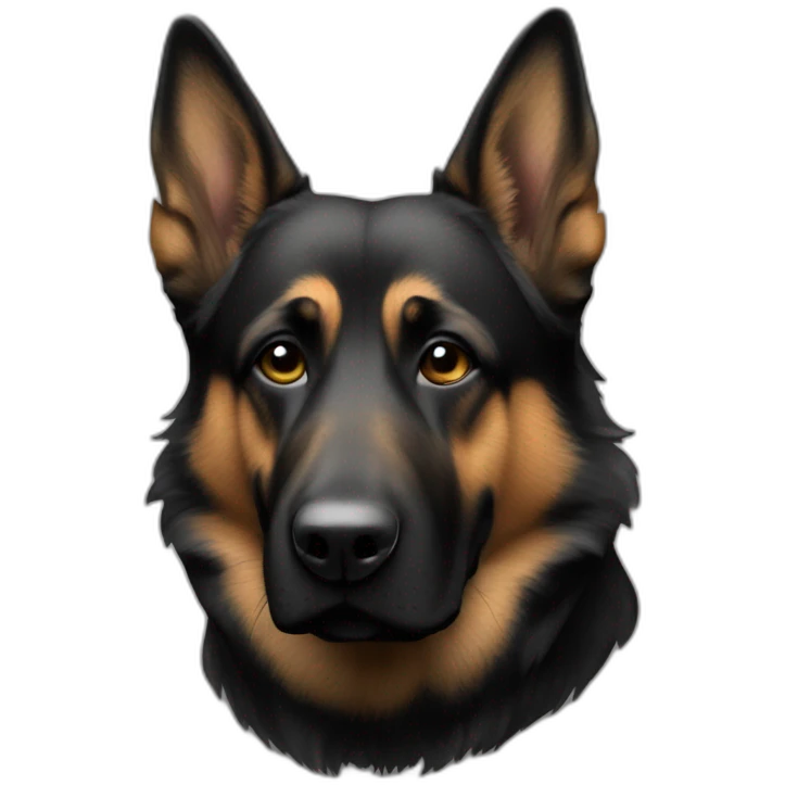 berger allemand noir emoji