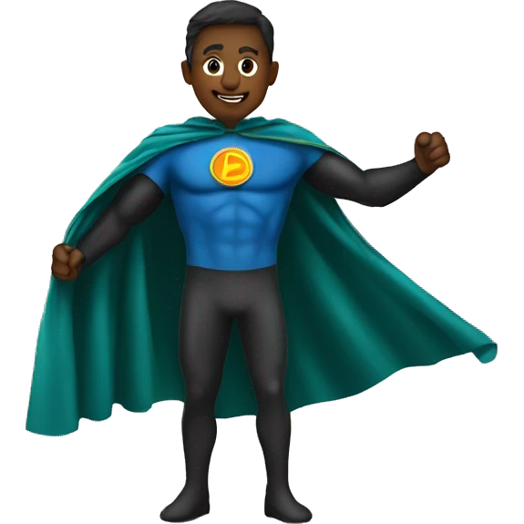super hero cape emoji
