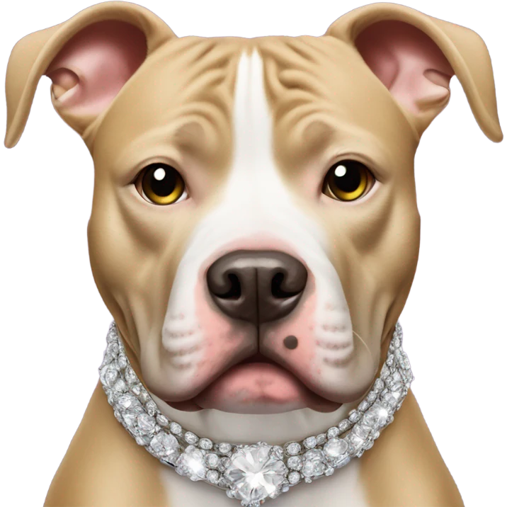 pitbull with bling emoji