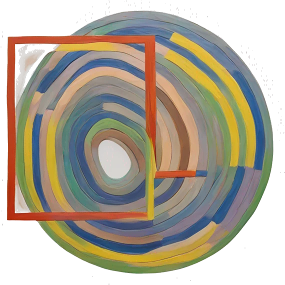 Frank stella painting emoji