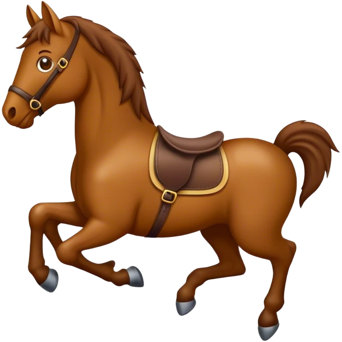 Crée moi un emoji cheval qui saute  emoji