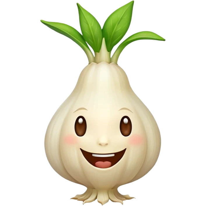 happy garlic emoji