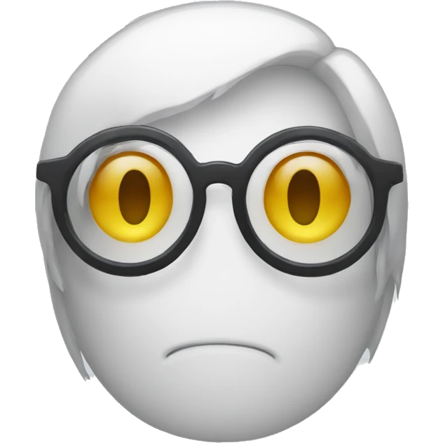Fantasma con lentes emoji