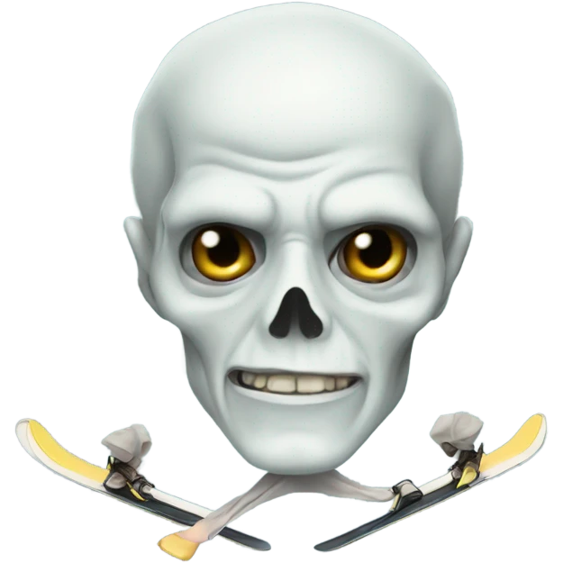Voldemort on skis emoji