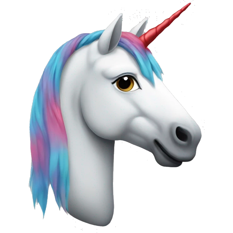 Unicorn with red hoodie  emoji