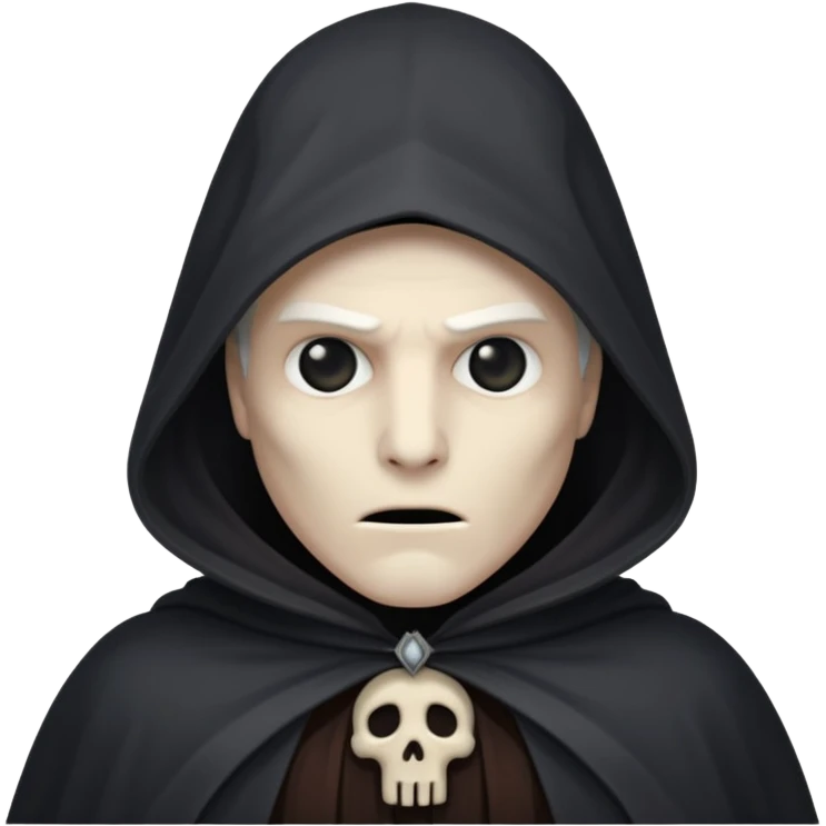 Shadowy Phantom with Cloak horror look emoji