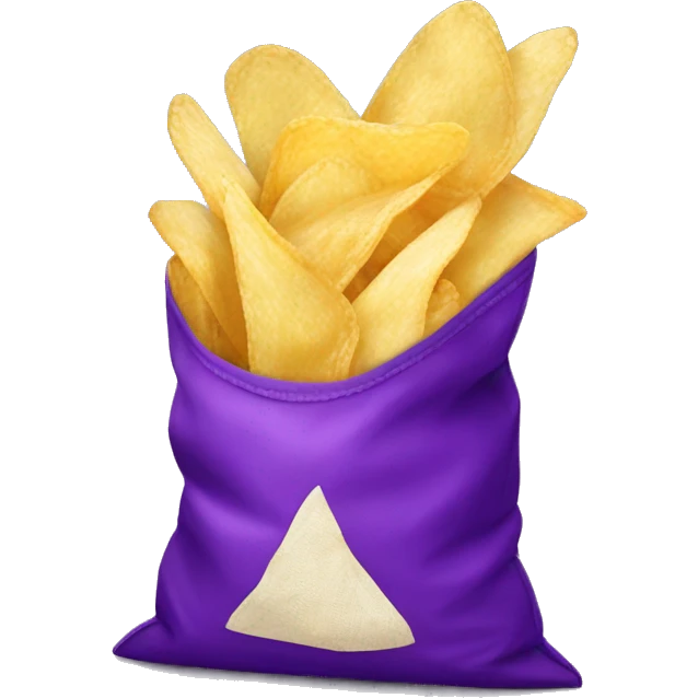 purple bag of chips emoji