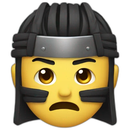 crying samurai emoji