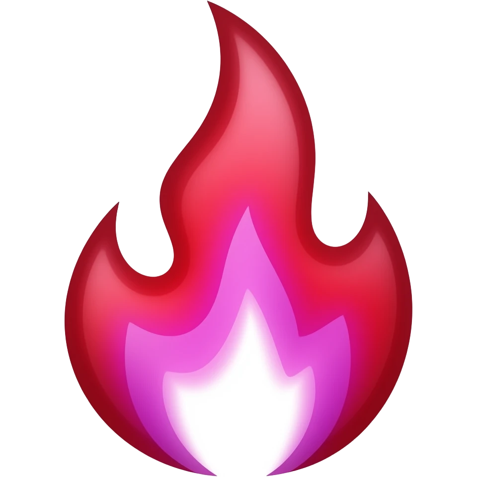 red and purple flame emoji