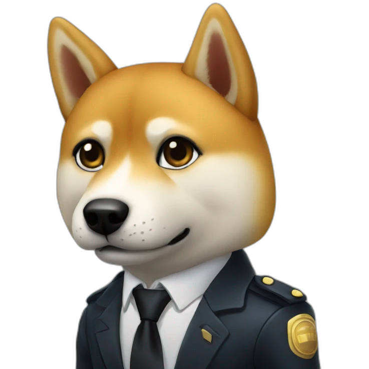 shiba iny agent 007 emoji