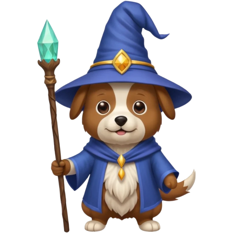 Dog wizard emoji