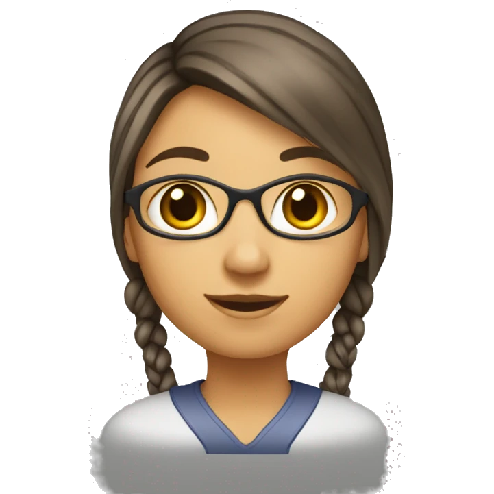 une jeune fille etudiante emoji