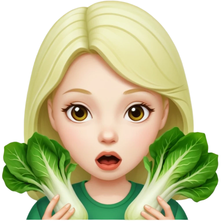 Bok yiyen kız zort  emoji