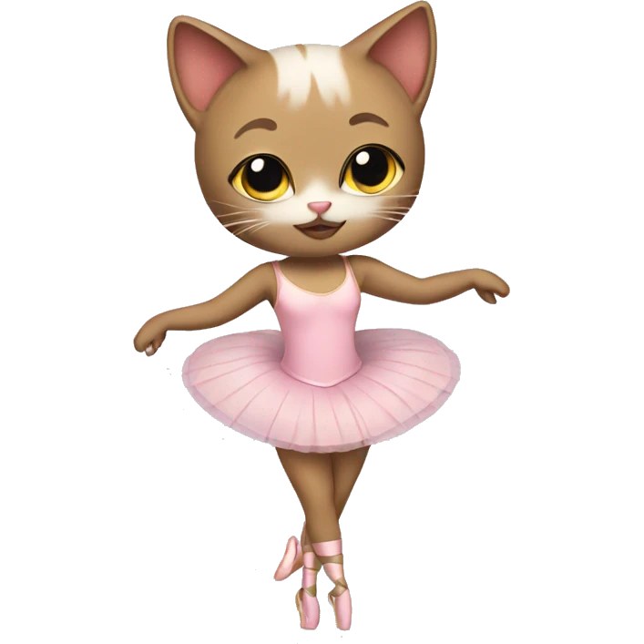 Cat in a ballet suit  emoji