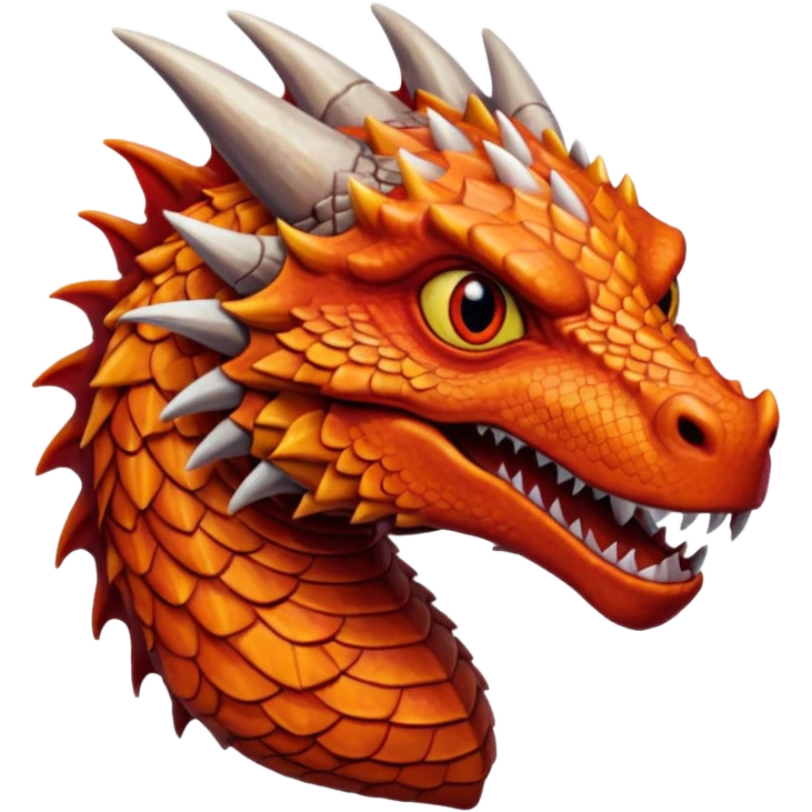 Drogon  from Games of throne character face only emoji