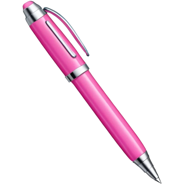 a pink pen emoji