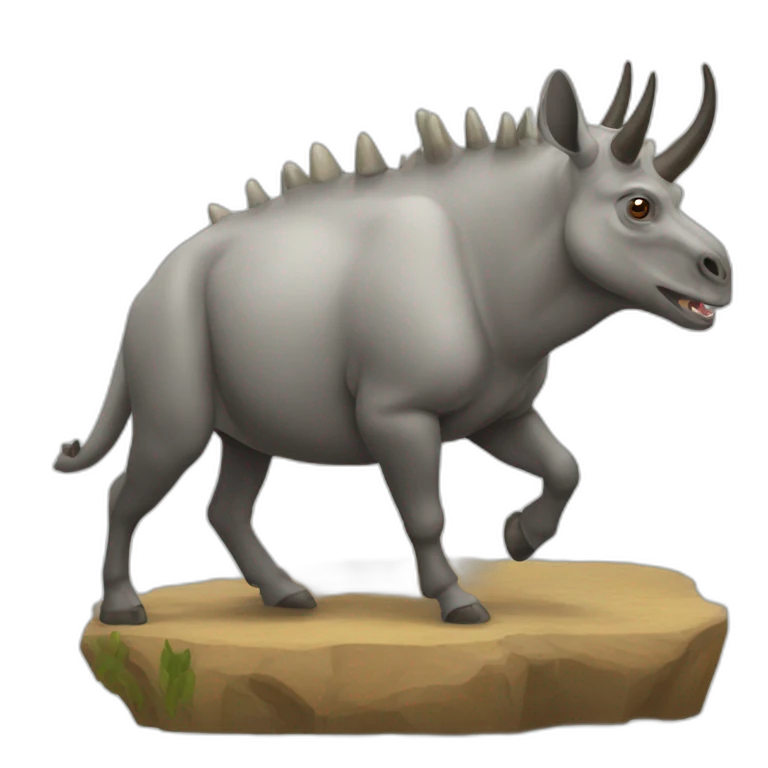 RINOCERONTE al ataque emoji