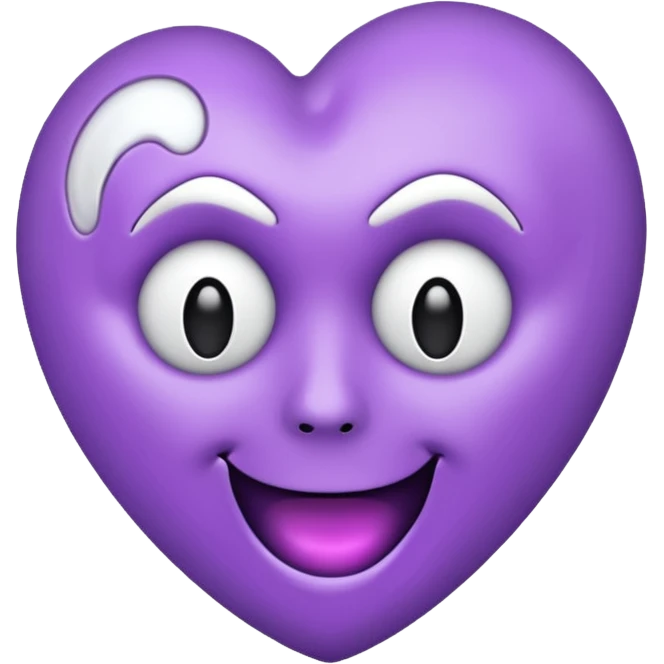 Light purple heart emoji with a Ghostface face emoji