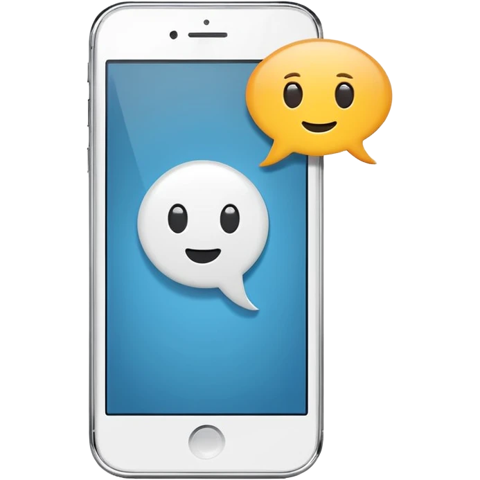 Phone with speech bubble emoji