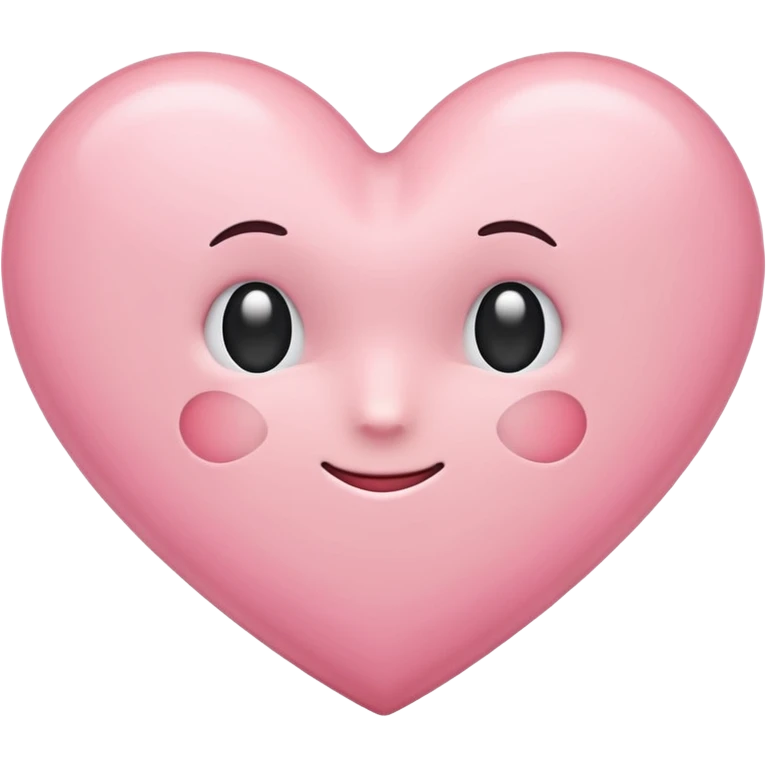 light pink heart classic emoji style emoji