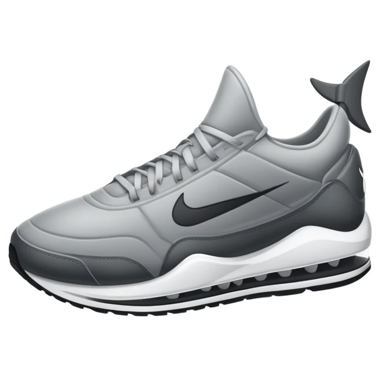 Tiburón con zapatillas Nike  emoji