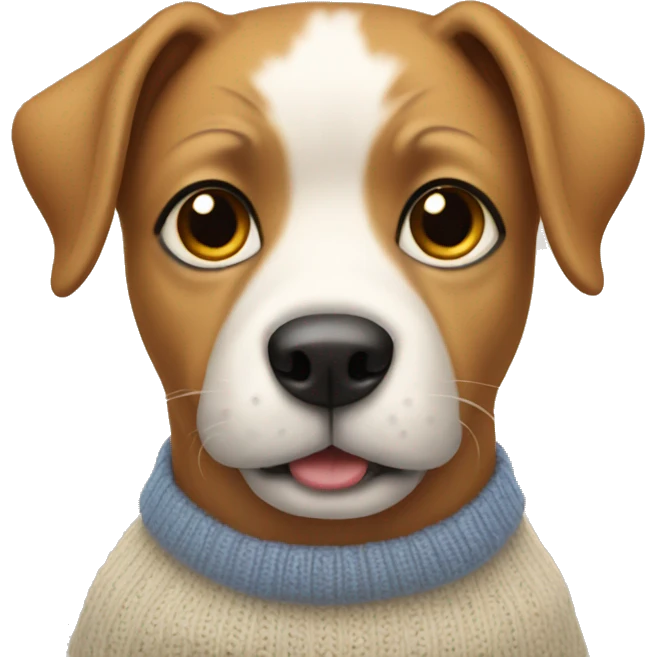Dog in a sweater emoji