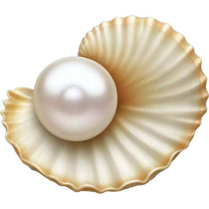 shell with pearl emoji