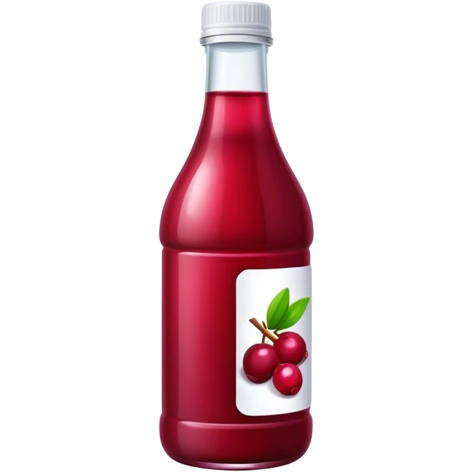 Bottle cranberry juice emoji
