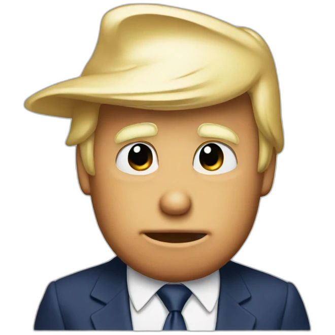 Donald Duck as Donald trump emoji