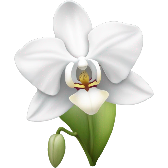 White orchid emoji