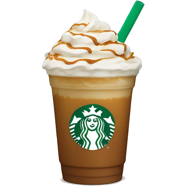Caramel frappe Starbucks emoji